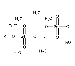 六水硒酸钴(Ⅱ)钾结构式