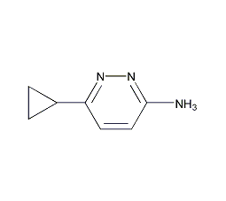 3-氨基-6-环丙基哒嗪结构式