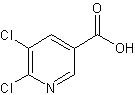 5,6-二氯吡啶-3-甲酸结构式