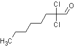 2,2-二氯辛醛结构式