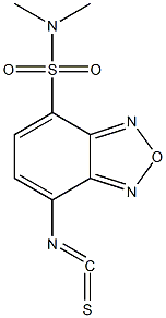 4-(N,N-二甲氨基磺酰基)-7-异硫氰基-2,1,3-苯并噁二唑结构式