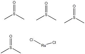 四(二甲基亚砜)二氯钌(II)结构式