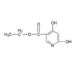 4,6-二羟基烟酸乙酯结构式