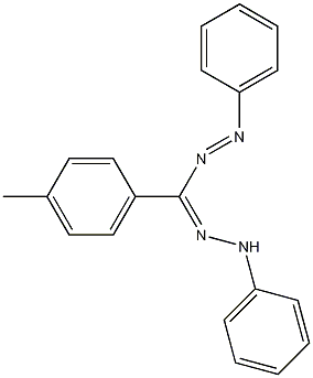 1,5-二苯基-3-(对甲苯基)甲暨结构式