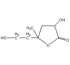 4-甲基-2,6-二羟基-4-己内酯结构式