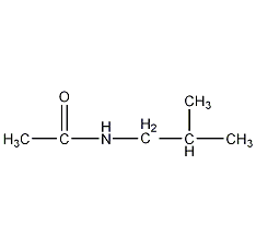 N-(2-甲基丙基)乙酰胺结构式