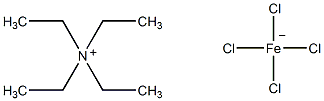 四乙基铵四氯化铁(III)结构式