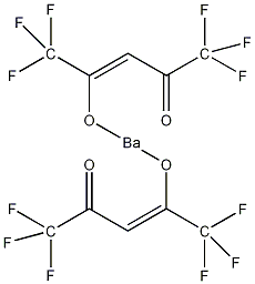 六氟-2,4-戊二酮酸钡结构式