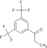 3,5-双(三氟甲基)苯丙酮结构式