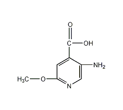 5-氨基-2-甲氧基吡啶-4-甲酸结构式