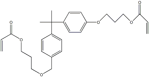 双酚A丙氧杂酸二丙烯酰酸结构式