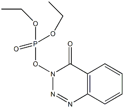 3-(二乙氧基磷酰氧基)-1,2,3-苯并三嗪-4-酮结构式