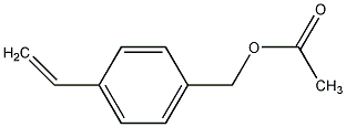 4-乙烯苄基乙酸酯结构式