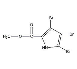 1H-吡咯- -羧酸-3,4,5-三溴苯甲基酯结构式