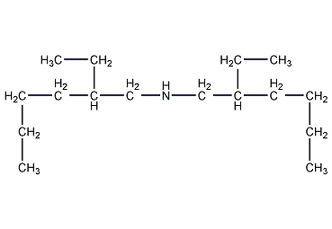 二(2-乙基己基)胺结构式