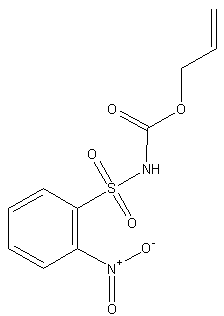 N-烯丙基羰基-2-硝基苯磺酰胺结构式