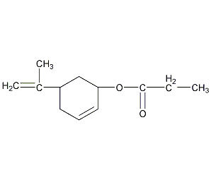 乙酸香芹酯结构式