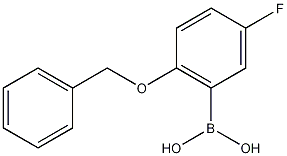 2-苄氧基-5-氟苯硼酸结构式
