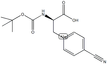 丁氧羰基对氰基-D-苯丙氨酸结构式