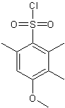 4-甲氧基-2,3,6-三甲基苯磺酰基氯结构式