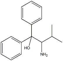 (R)-(+)-2-氨基-3-甲基-1,1-二苯基-1-丁醇结构式