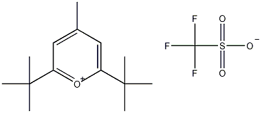 2,6-二-叔-丁基-4-甲基吡喃洋三氟甲烷磺酸盐结构式
