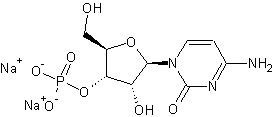 胞啶-3'-单磷酸二钠盐结构式
