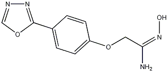 2-[4-(1,3,4-噁二唑-2-基)苯氧基]乙酰脒肟结构式