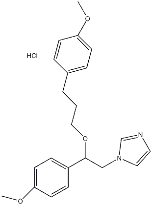 1-[β-(3-(4-甲氧基苯基)丙氧基)-4-甲氧苯]-1H-咪唑盐酸盐结构式