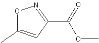 5-甲基异唑－3-羧酸甲酯结构式