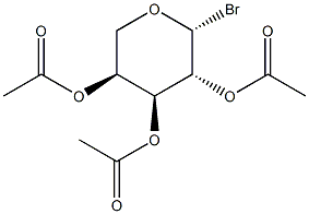 三乙酰基-β-L-溴代阿拉伯糖结构式