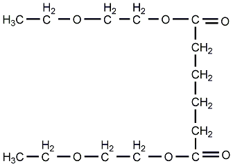 双(2-乙氧乙基)己二酸酯结构式
