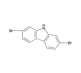 2,7-二溴咔唑结构式