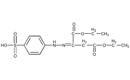 1,4-diethyl 2-[(4-sulphophenyl)hydrazono]succinate