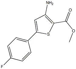 3-氨基-5-(4-氟苯)噻吩-2-羧酸甲酯结构式