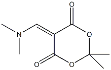 5-(二甲氨基亚甲基)-2,2-二甲基-1,3-二氧己环-4,6-二酮结构式