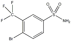 4-溴-3-(三氟甲基)苯磺胺结构式