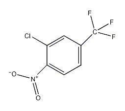 2-氯-1-硝基-4-(三氟甲基)苯结构式