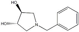 (3S,4S)-(+)-1-苄基吡咯烷-3,4-二醇结构式
