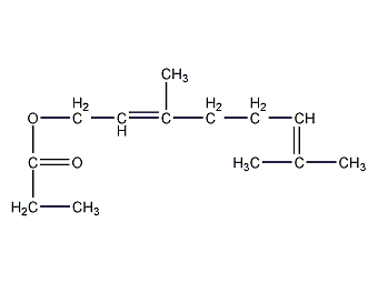 丙酸香叶酯结构式