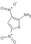 2-氨基-3,5-二硝基噻吩结构式