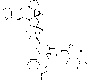 双氢麦角胺酒石酸盐结构式