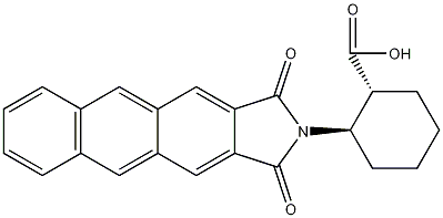 (1R)-2-(蒽-2,3-二羰基)环己烷羧酸结构式