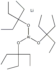 三[(3-乙基-3-戊基)氧]氢化铝锂结构式