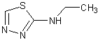 2-(乙胺基)-1,3,4-噻二唑结构式