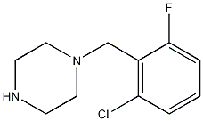 1-(2-氯-6-氟苯基)哌嗪结构式
