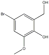 5-溴-2-羟基-3-甲氧苄基醇结构式