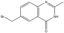 6-溴甲基-3,4-二氢-2-甲基-喹唑啉-4-酮结构式