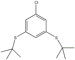 3,5-二(叔丁基硫)-1-氯苯结构式