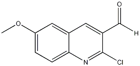 2-氯-6-甲氧基喹啉-3-甲醛结构式